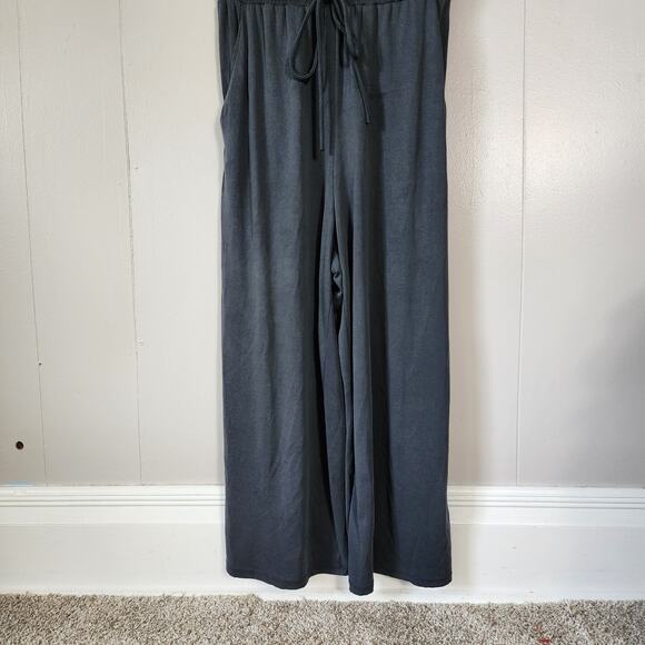 Saturday Sunday Anthropologie Jumpsuit M Wide Leg Gray - Picture 4 of 11